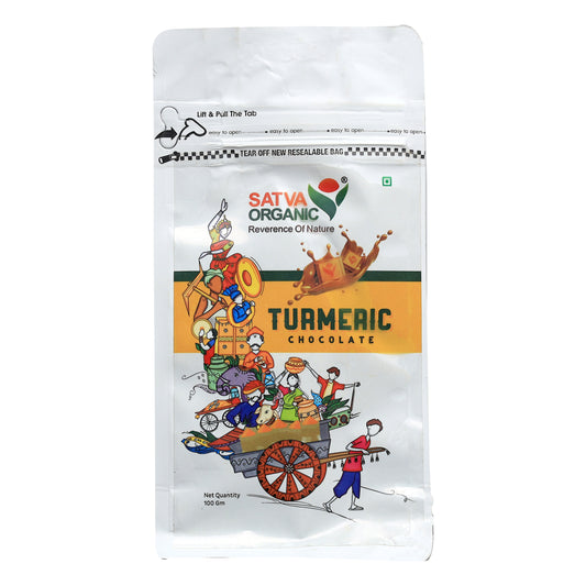 Satva Organic Turmeric Chocolate/100g